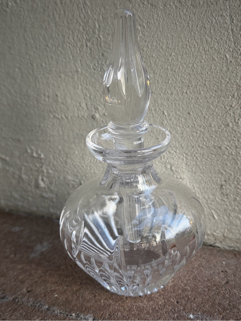 Marquis by Waterford Crystal Perfume Bottle with Elongated Stopper Like New